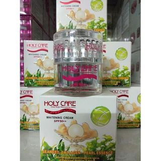 KEM DƯỠNG TRẮNG DA HOLY CARE NGỌC TRAI RONG BIỂN 15G NHỎ - KEM HOLY CARE DƯỠNG TRẮNG DA NGỌC TRAI