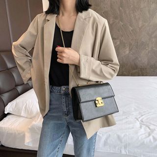 Túi đeo chéo nữ BASSIC da trơn sang trọng D773