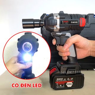 MÁY SIẾT BULONG VẶN ỐC BẮN VÍT - PIN CHUẨN 10 CELL - 100 LÕI ĐỒNG - KHÔNG CHỔI THAN