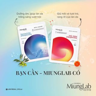 MẶT NẠ DƯỠNG ẨM TRẮNG DA CHỐNG LÃO HÓA SE KHÍT LỖ CHÂN LÔNG MIUNG LAB HÀN QUỐC