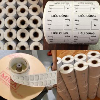 Conbo5 tem nhà thuốc - Tem chia liều dùng