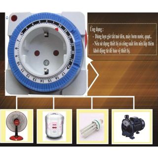 Công tắc thời gian ổ cắm hẹn giờ dân dụng TG16A