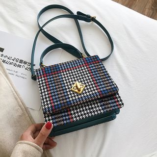 Túi xách nữ dáng đứng kẻ caro trẻ trung D758