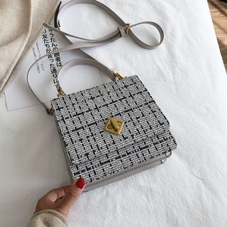 Túi xách nữ dáng đứng kẻ caro trẻ trung D758