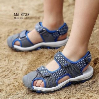 Bán buôn bán sỉ giày dép trẻ em - SANDAL RỌ BÍT MŨI CHO BÉ TRAI ST28