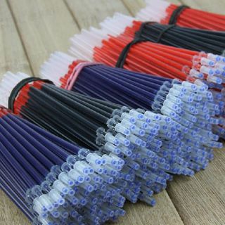 Ruột bút mực nước màu xanh dương đỏ và đen