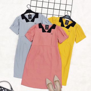 Đầm bầu lụa công sở 3071