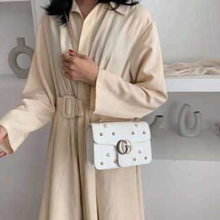 Túi đeo chéo đính họa tiết thời thượng D707