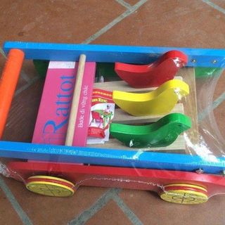 XE TẬP ĐI 3 CON CHIM GỖ RATTOT BAO0194