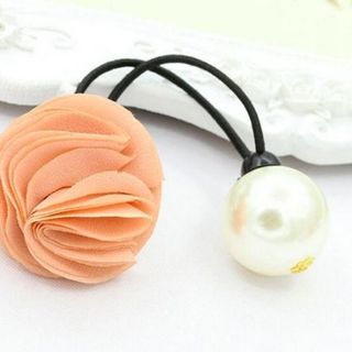 cột tóc bông hồng nhìu màu
