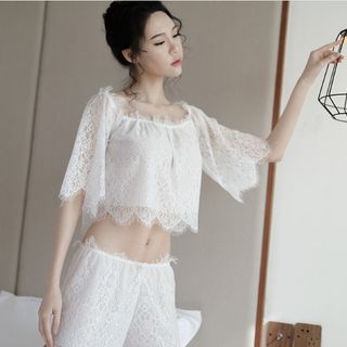 Hàng Quảng Châu Đầm ngủ gợi cảm kèm quần chipL0152