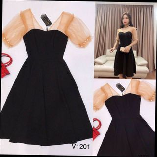 Đầm thiết kế tay ren