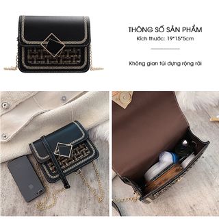 Túi đeo chéo phối màu thời trang cực chất D731