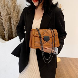 Túi đeo chéo trần trám nạm đinh cao cấp D789