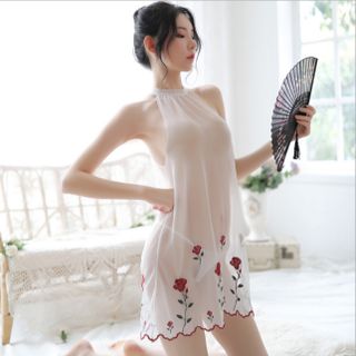 Hàng Quảng Châu Đầm ngủ gợi cảm kèm quần chipL0166