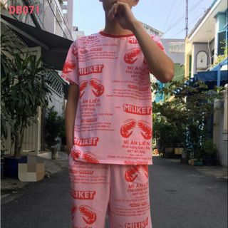 Bộ nam in 3D hình miliket