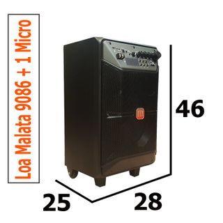 Loa kéo Malata 9086 - Tặng kèm 1 mic LOA