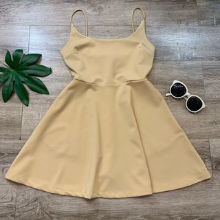 Đầm thun 2 dây basic form chữ A