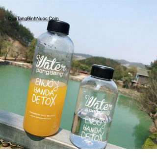 Bình Nước Nhựa PongDang Detox 1000ml Kèm Túi Vải Q020 giá sỉ