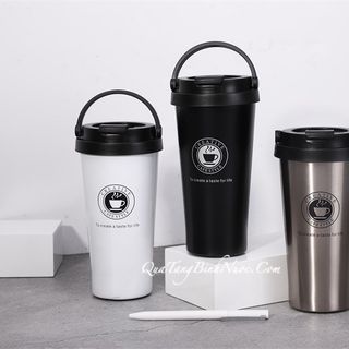 Ly Giữ Nhiệt Cafe Style 500ml Có Quai Nắp Tiện Lợi Q030