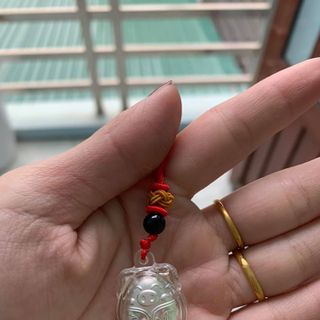 Vòng cổ mặt heo bạc