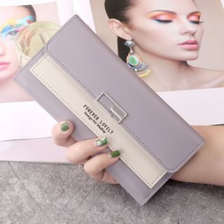 Ví nữ Forever Lovely dáng dài chất liệu da PU có nhiều màu VIDEO