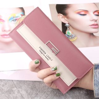 Ví nữ Forever Lovely dáng dài chất liệu da PU có nhiều màu VIDEO