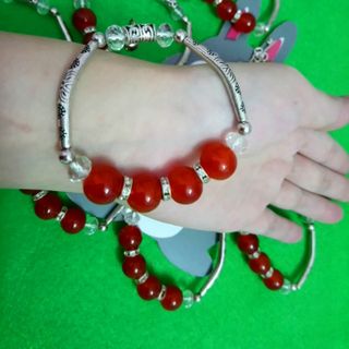 Vòng đeo tay đá mix kim loại mẫu mới y hình