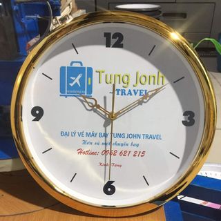 Đồng hồ treo tường in logo theo yêu cầu 2