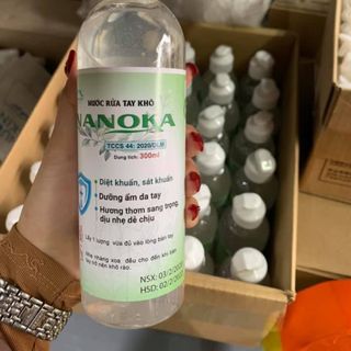 Gell rửa tay khô nanoka bạc hà sát khuẩn côrona