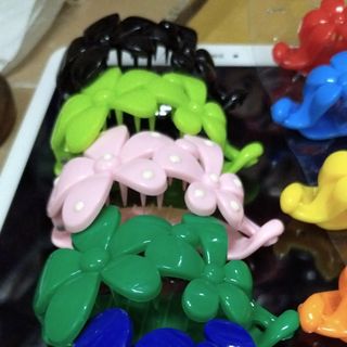 kẹp nơ kẹp bông nhựa đủ màu
