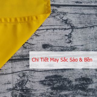 Tạp dề màu vàng dáng dài làm đồng phục cho nhân viên phục vụ