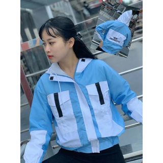 Áo khoác kaki hộp nữ