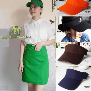 Nón phục vụ Nón kết hở đầu đủ màu