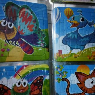 Tranh ghép mấy chục mẫu 14x14cm