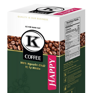 CÀ PHÊ KẾT HỢP ARABICA ROBUSTA RANG XAY NGUYÊN CHẤT HAPPY 700G