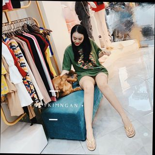 Áo thun nữ form rộng hàng Quảng Châu cao cấp