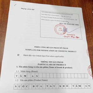 DrAn - Nước Rửa Tay Khô Sát Khuẩn