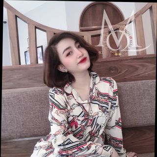 BỘ PIZAMA LỤA ĐŨI TAY DÀI