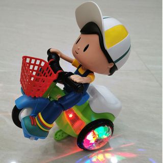 Đồ Chơi Em Bé Đi Xe Đạp Xoay 360 Độ Có Đèn Và Nhạc