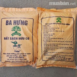 Đất sạch hữu cơ Ba Hưng - Phân chuồng ủ mục Ba Hưng - Phân trùn quế - Giá thể trồng cây - Phân bò Phân gà
