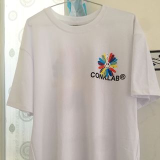 Áo thun tay lỡ nam nữ bông hoa cười freesize