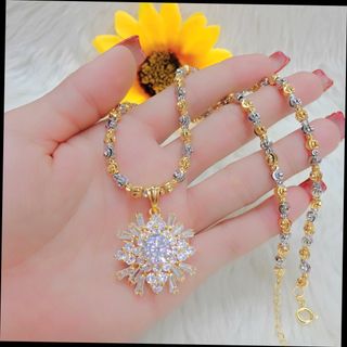 Dây chuyền kèm mặt vàng non Thái