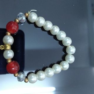 Chuỗi đeo tay phong cách thời trang mix đá đỏ