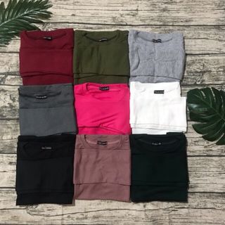 ÁO THUN TRƠN BODY NỮ TAY DÀI ảnh thật 100