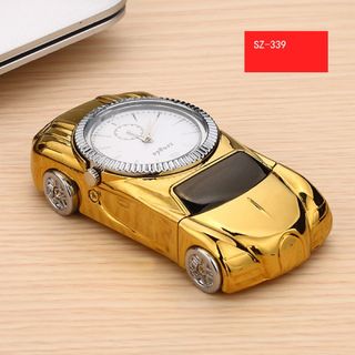 BẬT LỬA SẠC USB HÌNH XE HƠI CÓ ĐỒNG HỒ