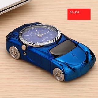 BẬT LỬA SẠC USB HÌNH XE HƠI CÓ ĐỒNG HỒ