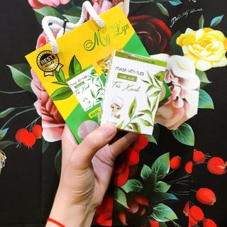 Mặt nạ yến tươi Trà xanh - cúc la mã tặng cọ