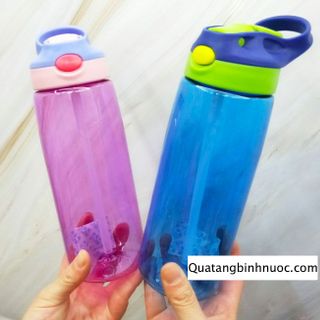 Bình Nước Nhựa Tritan Có Ống Hút Q077