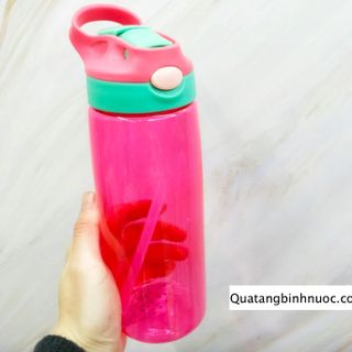 Bình Nước Nhựa Tritan Có Ống Hút Q077